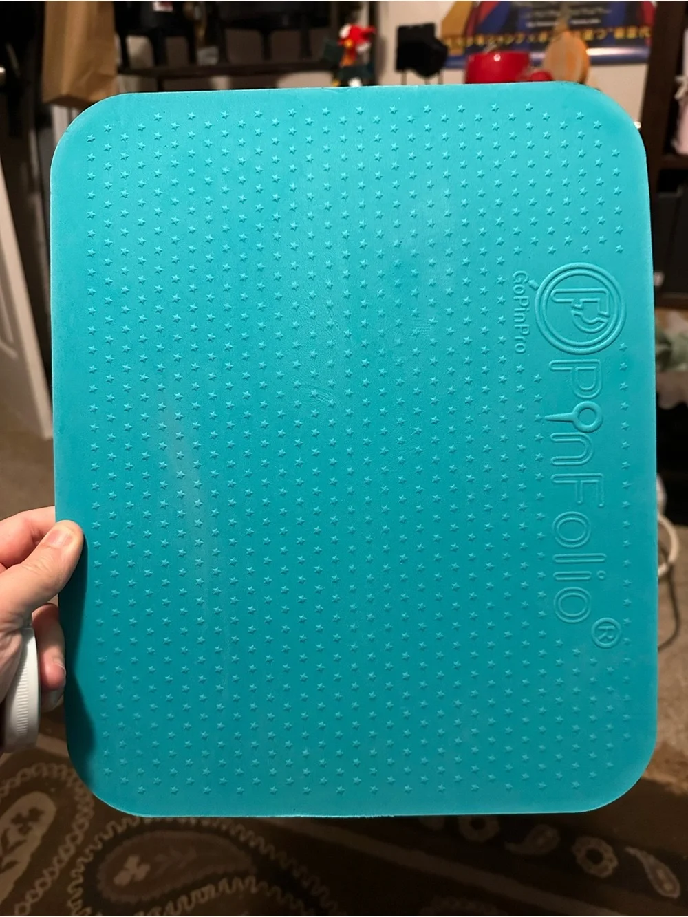 Teal Pinfolio - Portable Pin Organizer - Large
